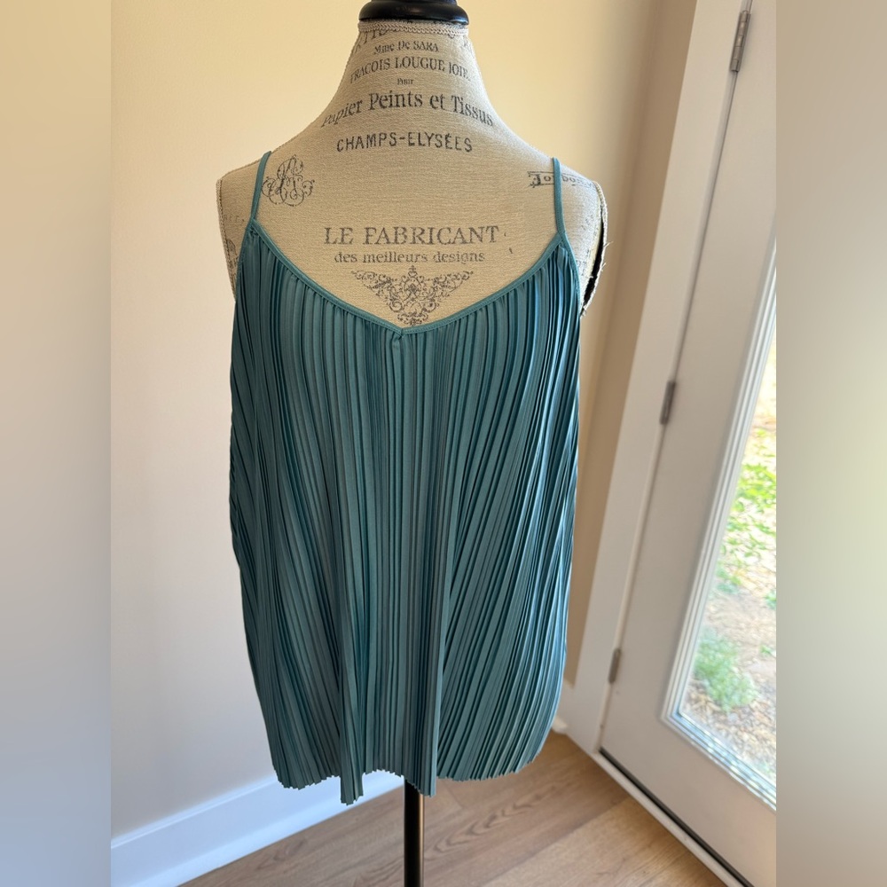 Maurices Teal Pleated Camisole